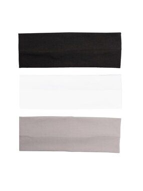 Women's Multicolor 3 PCS Cotton Non Slip Hair Bands Sweat Thick Hair Accessories